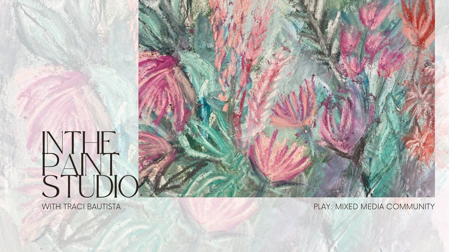 {VIDEO} IN THE PAINT STUDIO: creative process, pigment to paint, mixed media florals, packaging &amp; sketchbooks!