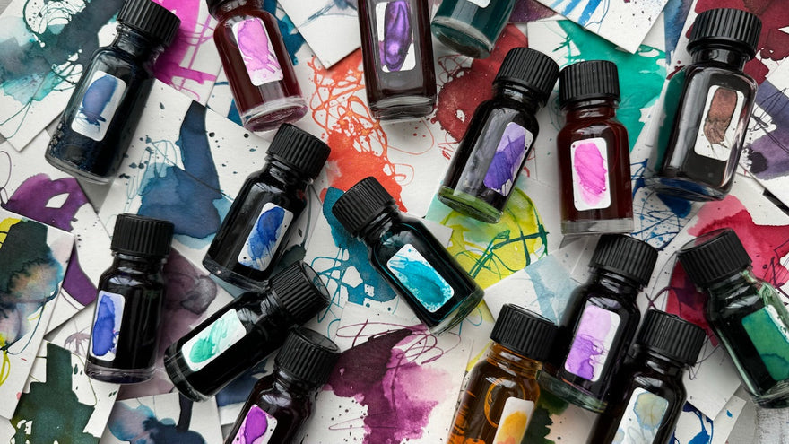 {VIDEO} PLAYing with Paint Swatches, Fountain Pens, &amp; Sketchbooks with #tracibautistaCOLOR watermedia inks