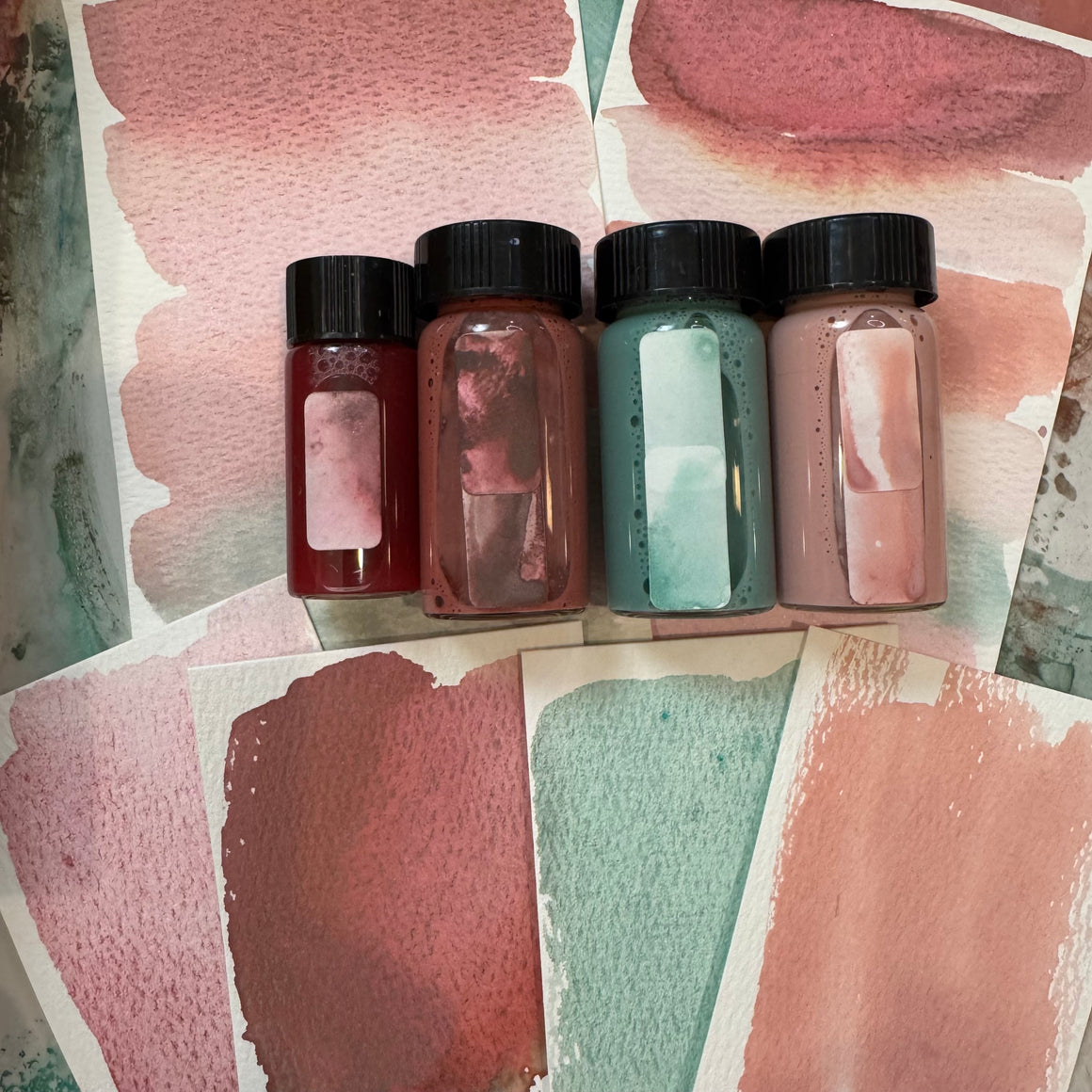#tracibautistaCOLOR VELVET & VERDIGRIS Shimmer & Patina INK collection