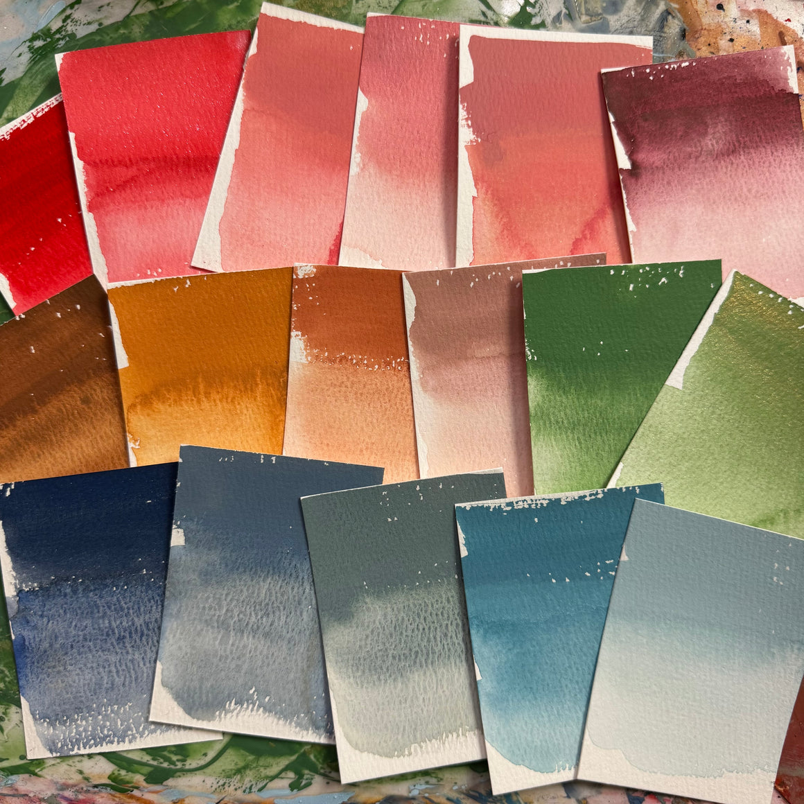 #tracibautistaCOLOR EIGHT collection: WOVEN HERstories XL watercolor tile