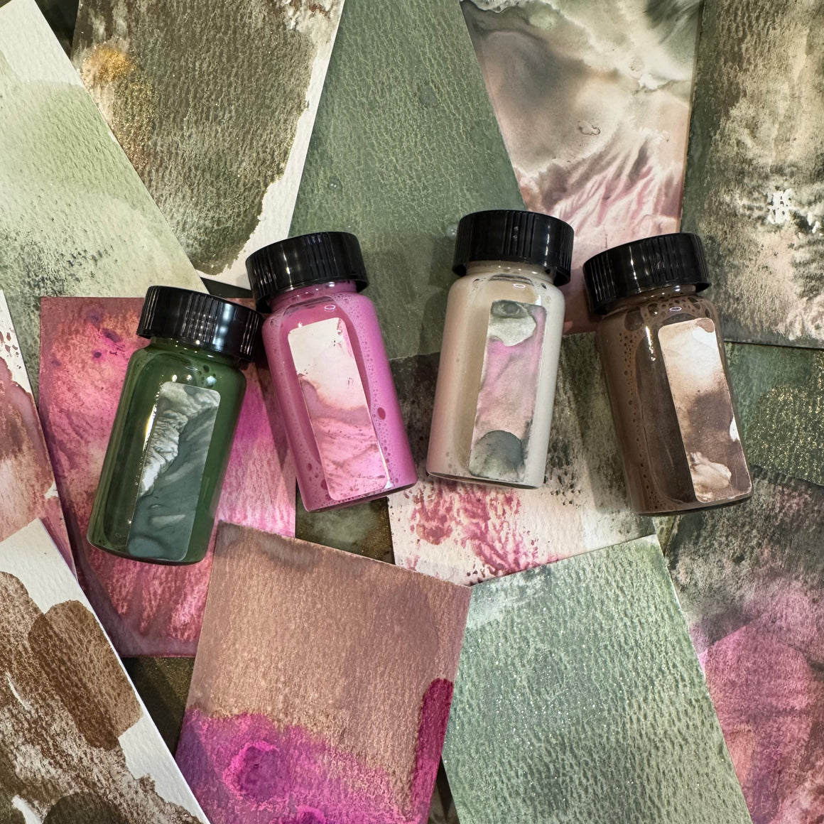 LUMINOUS WINTER botanicals Mineral Wash ink {6-set}