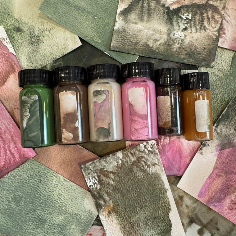 LUMINOUS WINTER botanicals Mineral Wash ink {6-set}