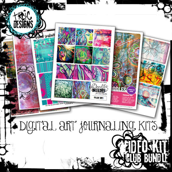 digital art journaling kits by traci bautista
