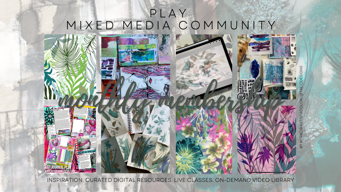 PLAY: mixed media community {monthly}