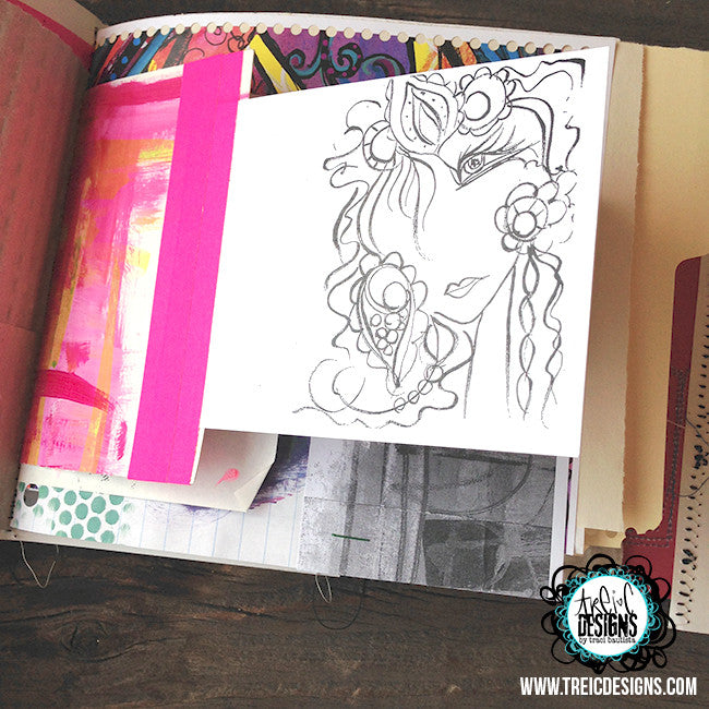 be FREE art quilt handmade art journal
