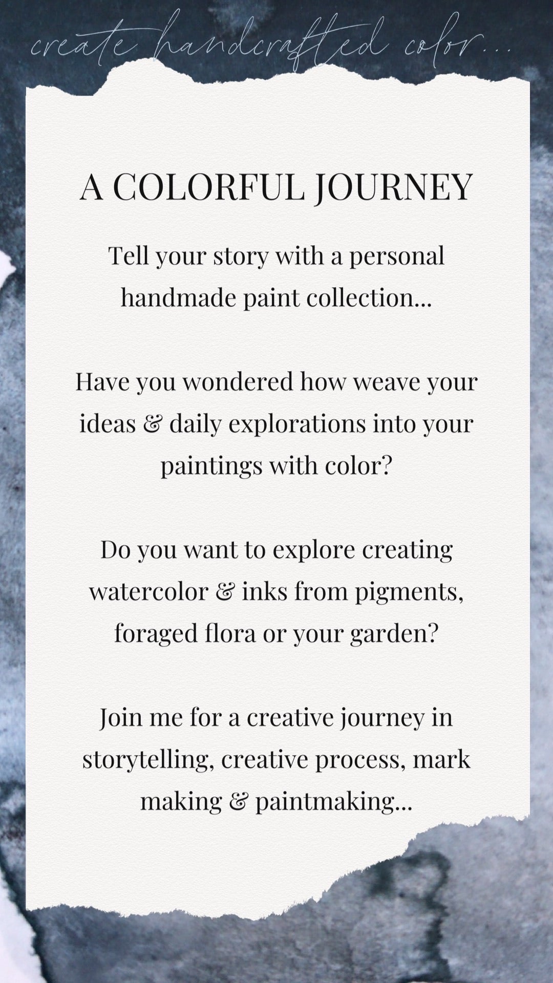 PIGMENT TO PAINT virtual retreat + online program {2-payment}