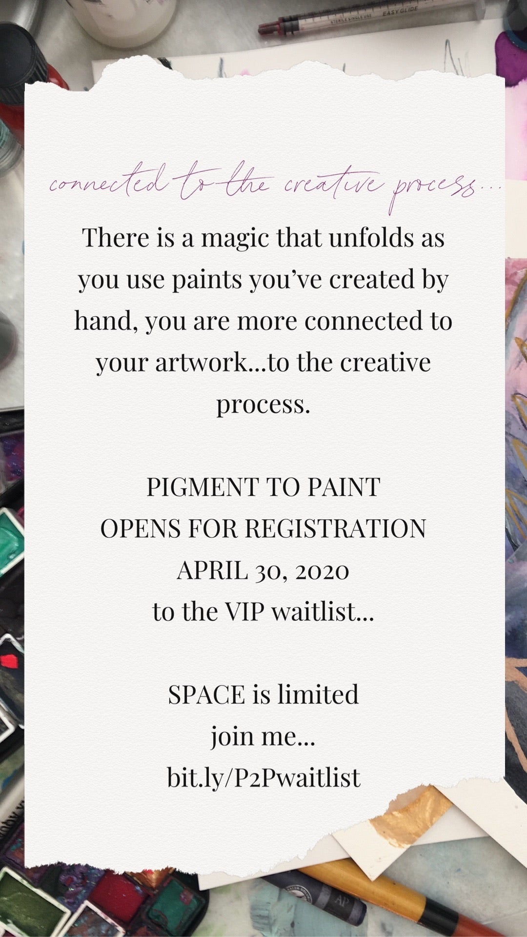 PIGMENT TO PAINT virtual retreat + online program {2-payment}