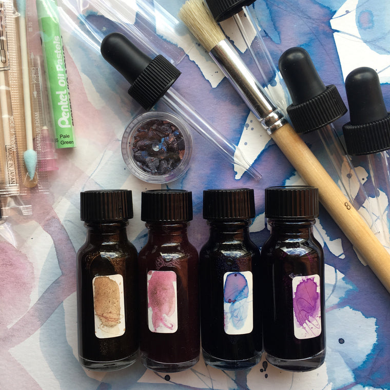 #tracibautistaCOLOR ~ WHISPERS OF WINTER artisan ink 4 set {15ml}