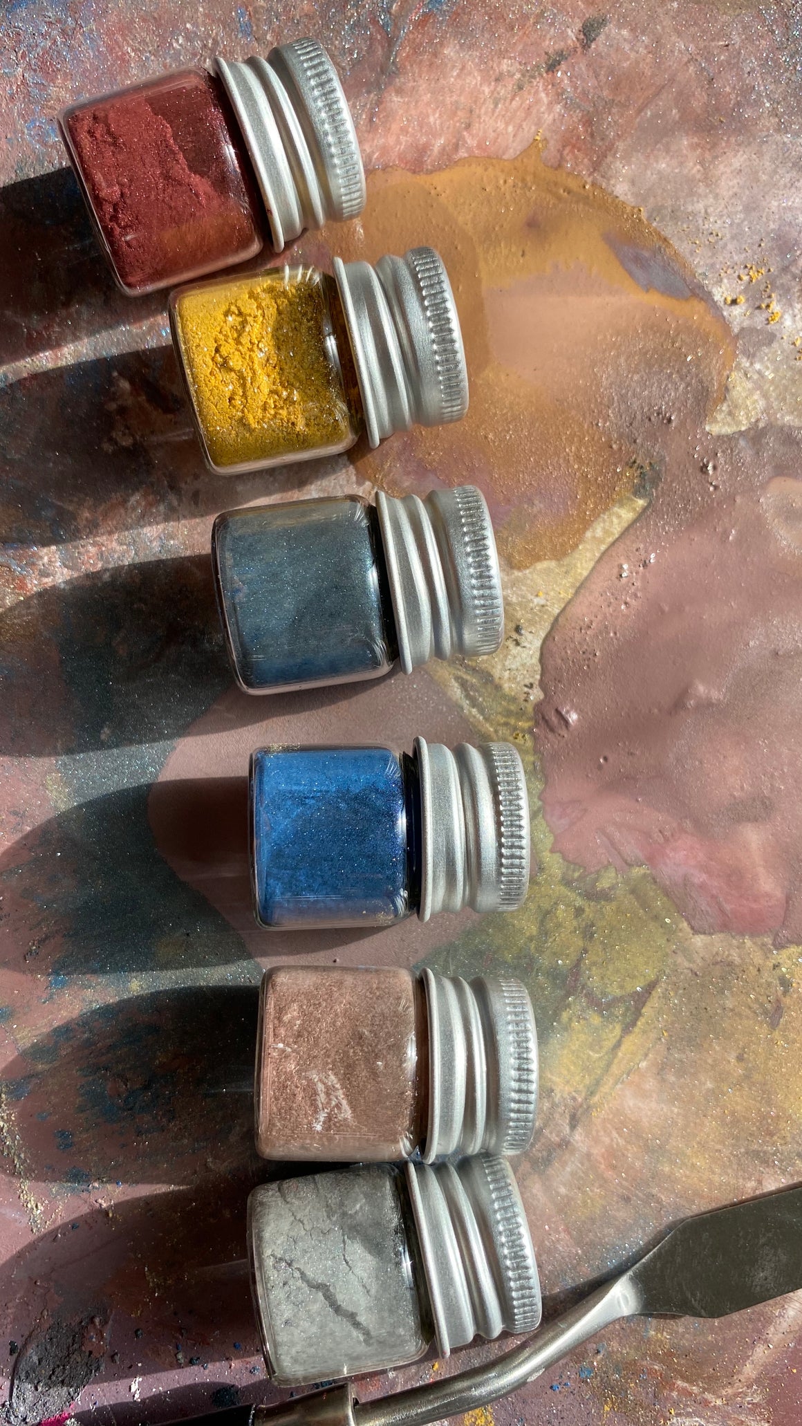 SHADES of LOVE hand-mixed #tracibautistaCOLOR pigment kit + paint making workshop