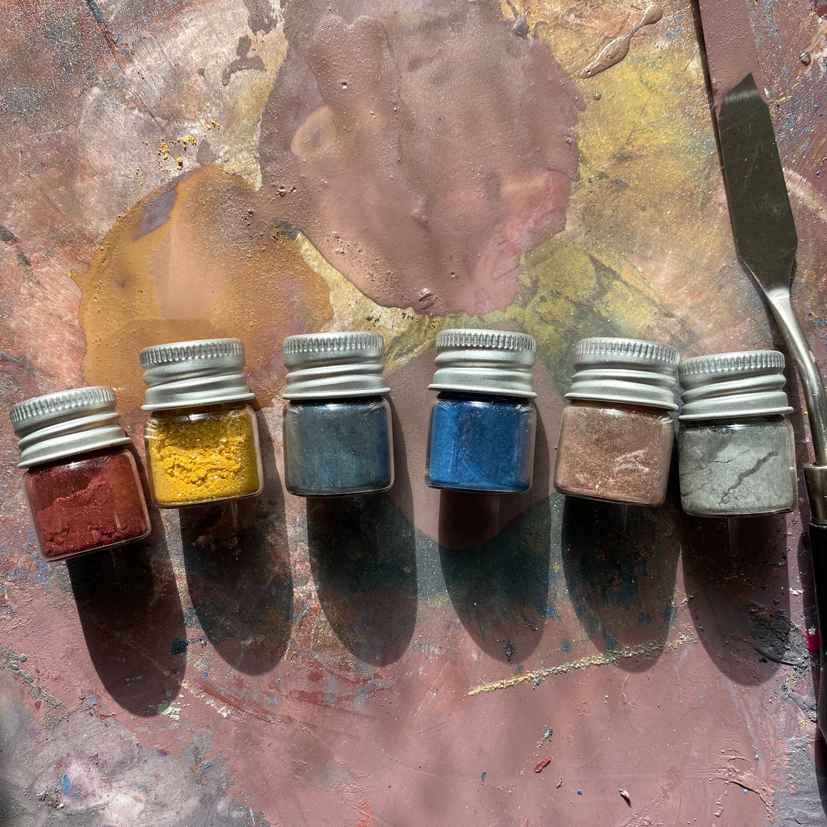 SHADES of LOVE hand-mixed #tracibautistaCOLOR pigment kit + paint making workshop