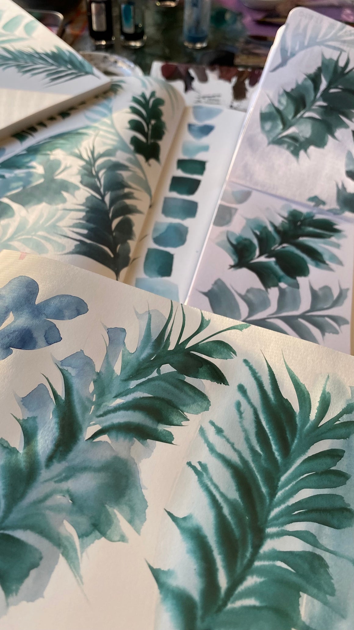 #tracibautistaCOLOR ~ {LANIKAI} handcrafted watercolor swatch tile