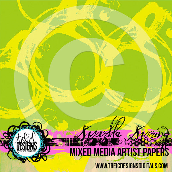 SPARKLE SPRING printable papers
